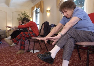 Sit and Be Fit exercise class for seniors