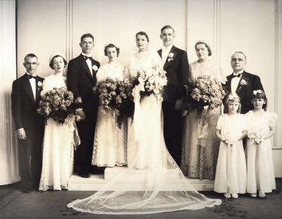 Bridal Party from a wedding at the Oak Park Arms