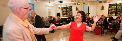 Seniors dance at the Oak Park Arms