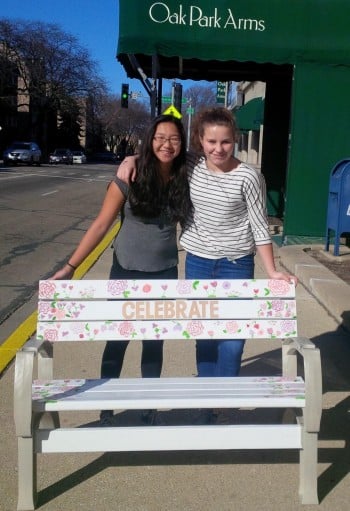 Bench donation to Oak Park Arms
