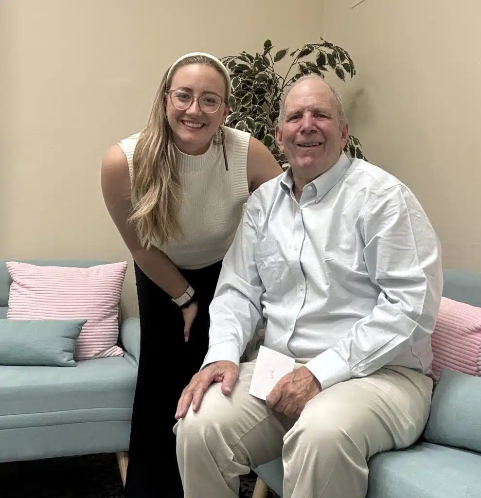 Camille Gallo, MSW, with Oak Park Senior, Doug Foster
