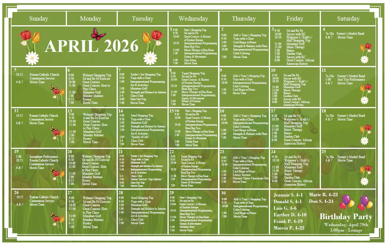 April Calendar